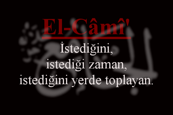 El-Cami Esmaül Hüsna