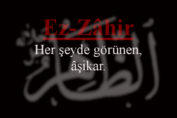 Ez-Zahir Esmaül Hüsna